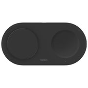 Belkin WIZ021VFBK BoostCharge Pro Tappetino di Ricarica Wireless 2 in 1 con Tecnologia Magnetica Qi2 Fino a 15W per iPhone e AirPods con Alimentatore 30W e Cavo USB-C colore Nero