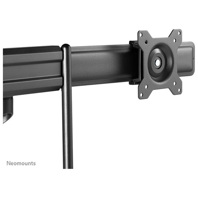 Neomounts DS75-450BL2 Braccio per Monitor 2 Schermi 17-32'' Regolabile Altezza Profondita' Rotazione 360° con Molla a Gas e Blocco 180° colore Nero
