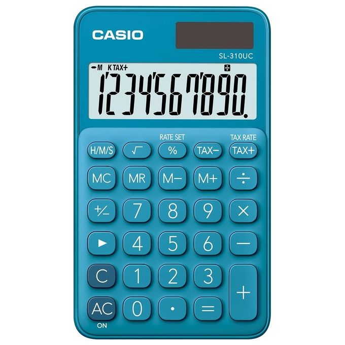 Casio Calcolatrice di Base Tascabile Blu