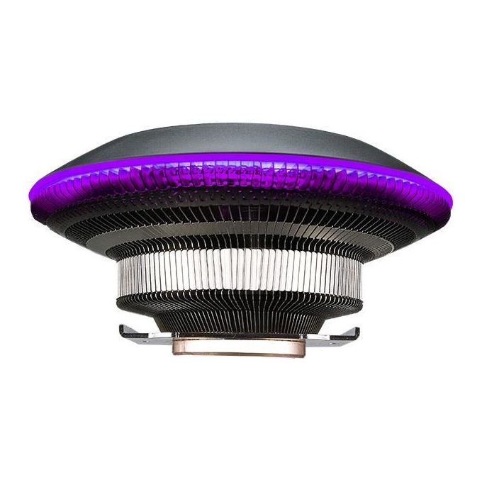 Cooler Master Ventola per cpu G100m ufo rgb Intel Lga775-2066 amd Am4-fm1 145x145x74.5mm 30dba 600-2400rpm 4p