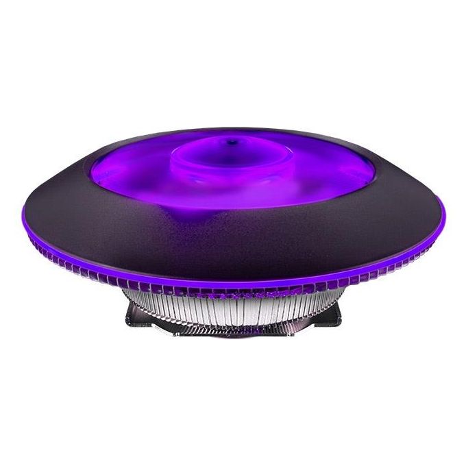 Cooler Master Ventola per cpu G100m ufo rgb Intel Lga775-2066 amd Am4-fm1 145x145x74.5mm 30dba 600-2400rpm 4p