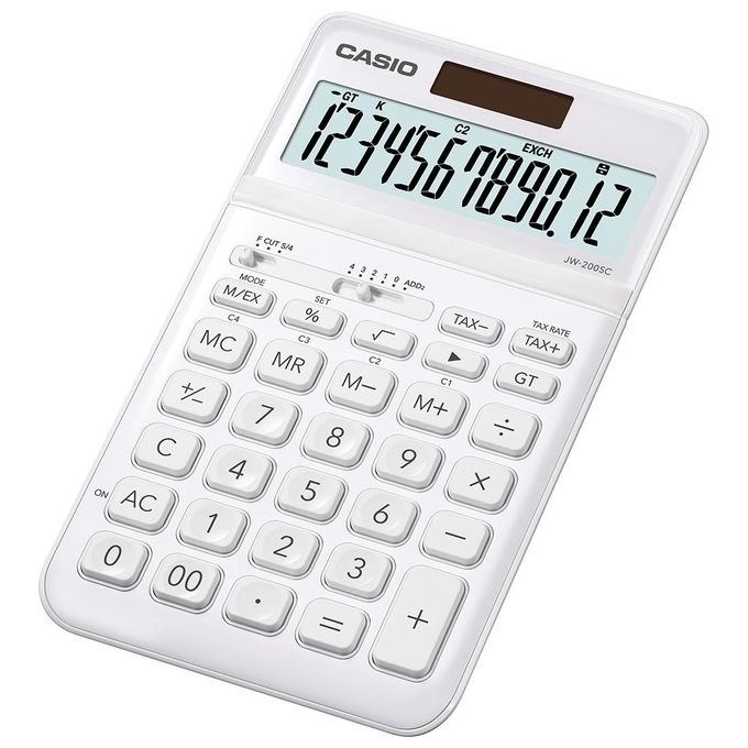 Casio Calcolatrice da Tavolo Bianco