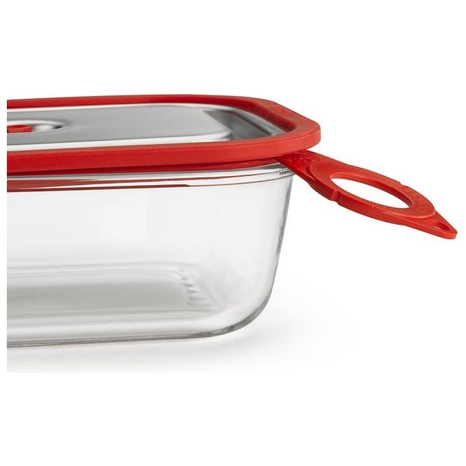 Magic Vac Contenitore Sottovuoto Free Inox e Rosso