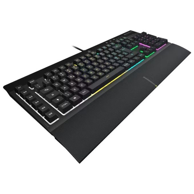 Corsair CH-9226765-IT K55 RGB PRO Tastiera Gaming a Membrana Cablata QWERTY Layout IT LED RGB 5 Zone 6 Macro Tasti IP42 colore Nero