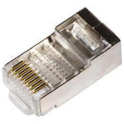 Link confezione 100 connettori 8 poli cat 5e schermato rj45