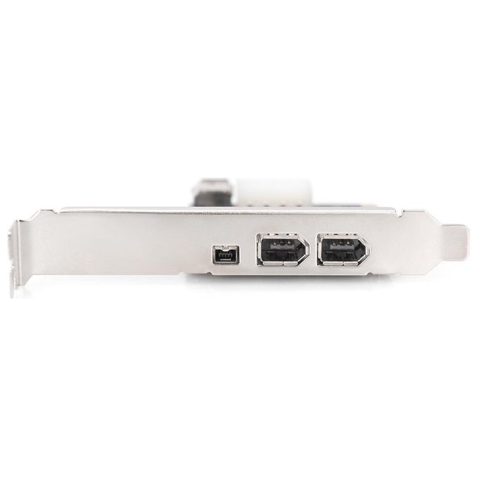 Digitus Scheda Aggiuntiva Pci Express 2+1 Porta Firewire ieee1394a con Staffa Normale + Low Profile