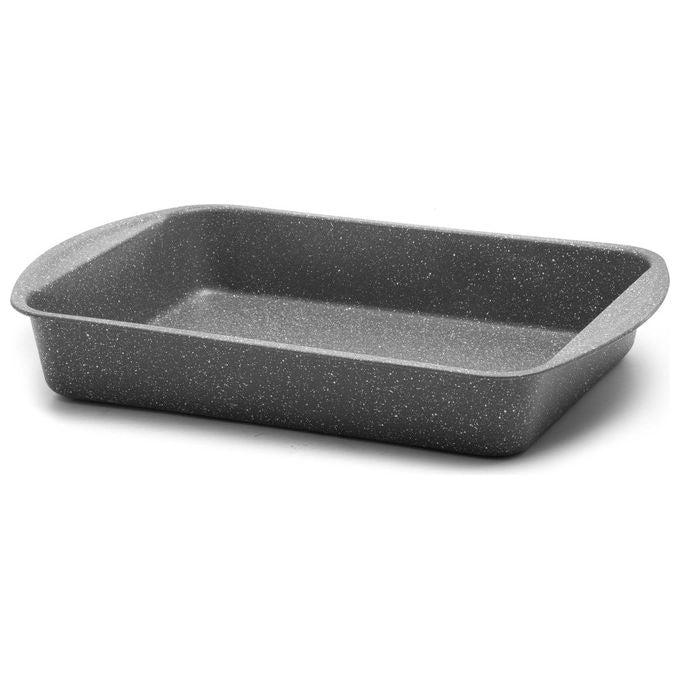 Bialetti Y00AGD0224 Petravera Lasagnera Rettangolare Antiaderente in Alluminio 35x27 cm colore Grigio