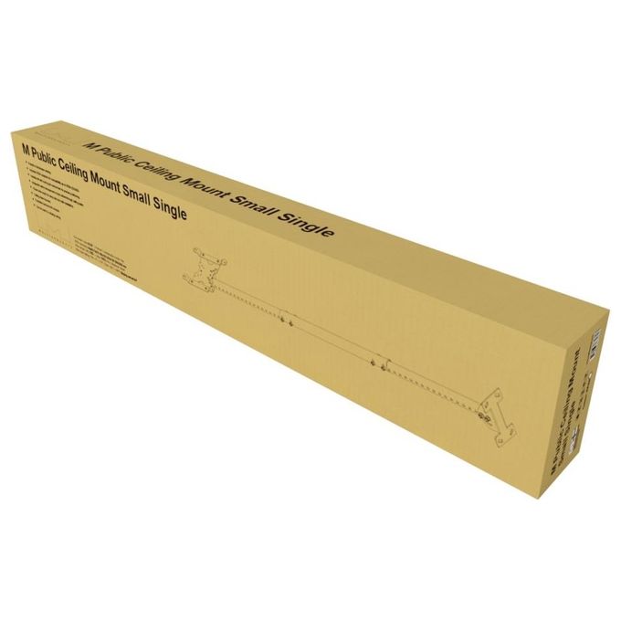 ITB MB4757 Small Single Supporto a Soffitto per Tv a Schermo Piatto 32'' Bianco