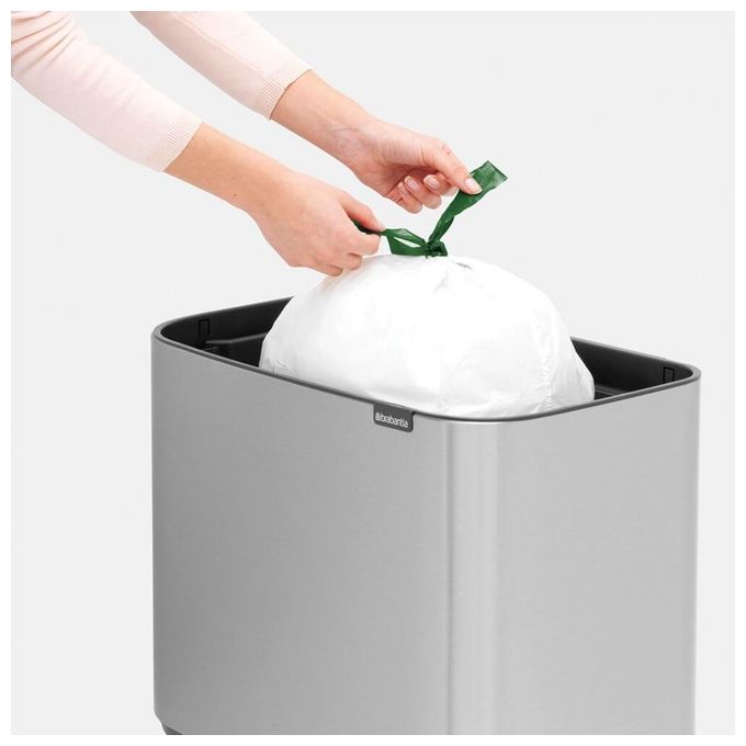 Brabantia Waste Bin Bo Touch Bin Pattumiera 36 Litri Steel Matt FPP