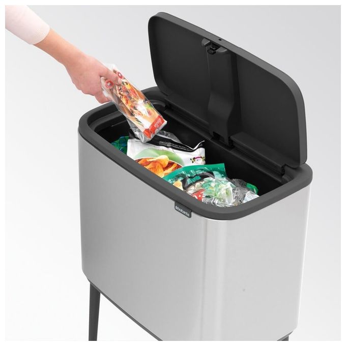 Brabantia Waste Bin Bo Touch Bin Pattumiera 36 Litri Steel Matt FPP