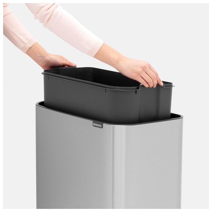 Brabantia Waste Bin Bo Touch Bin Pattumiera 36 Litri Steel Matt FPP