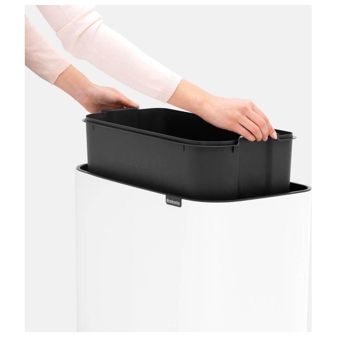 Brabantia Waste Bin Bo Touch Bin Pattumiera 36 Litri Bianco