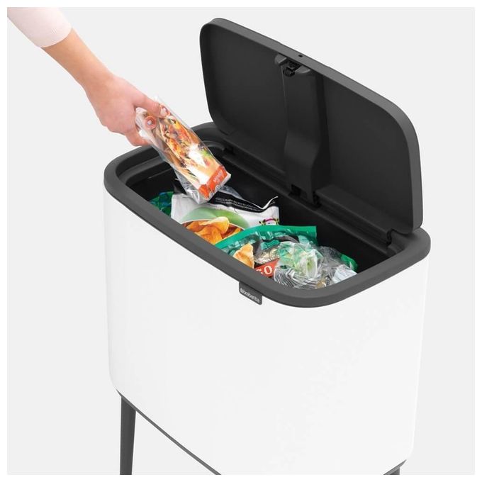 Brabantia Waste Bin Bo Touch Bin Pattumiera 36 Litri Bianco