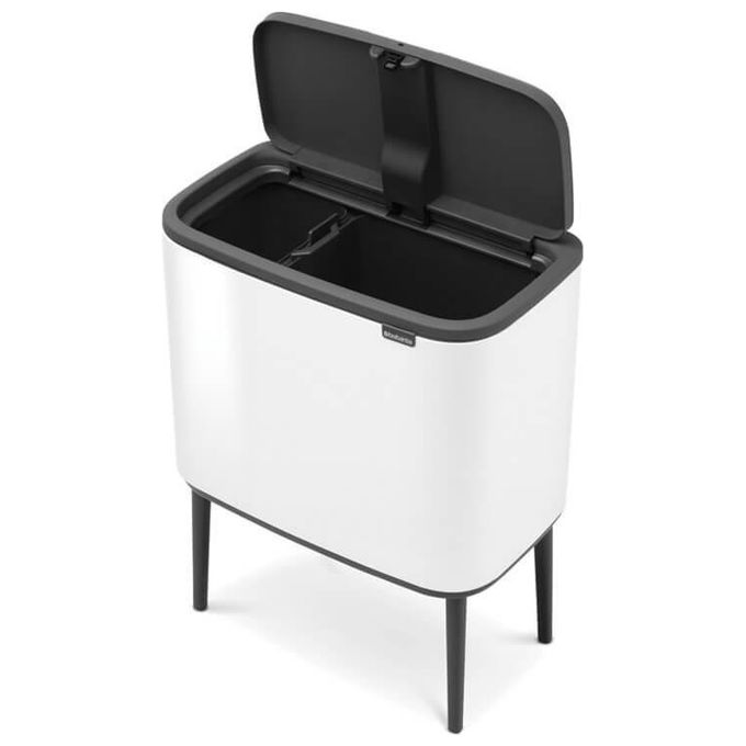 Brabantia Bo Touch Bin Pattumiera Metallo Bianco 11 e 23 Litri
