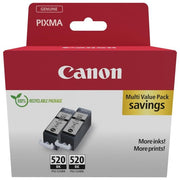 Canon 2932B019 PGI-520BK Cartuccia Inkjet Originale Nero Twin Pack 2 pz colore Nero