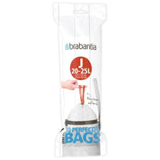 Brabantia PerfectFit Sacchetti Spazzatura Tipo J 20-25 Litri 20 Pezzi
