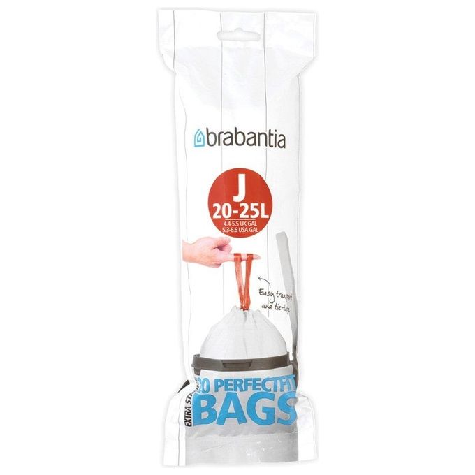 Brabantia PerfectFit Sacchetti Spazzatura Tipo J 20-25 Litri 20 Pezzi