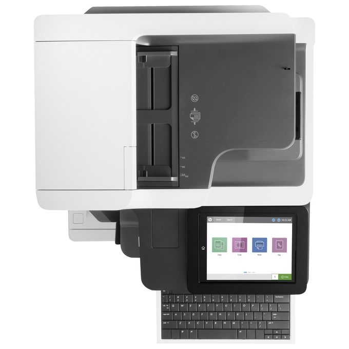 HP 7PS99A#B19 LaserJet Enterprise Flow Stampante Multifunzione Laser Monocromatica Stampa Copia Scansione Fax A4 61 ppm Wi-Fi Bluetooth Display 20,3'' Touch colore Nero Bianco