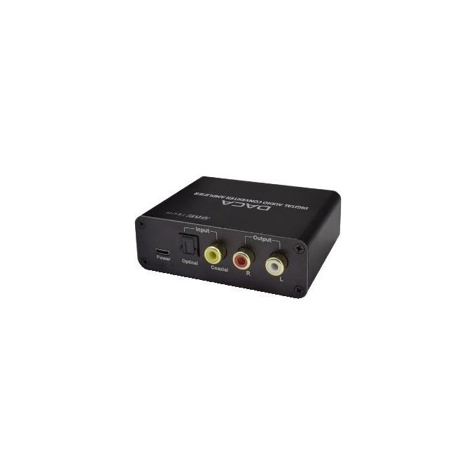 Gbc Konelco 14.2550.64 Convertitore Audio da Digitale a Analogico con Amplificatore per Cuffie Ottico Toslink