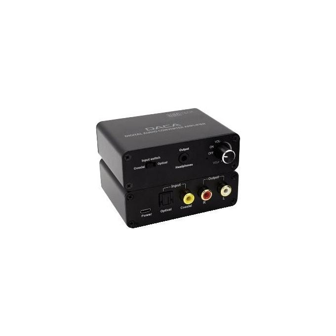 Gbc Konelco 14.2550.64 Convertitore Audio da Digitale a Analogico con Amplificatore per Cuffie Ottico Toslink