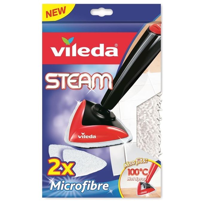Vileda Panno Microfibra per Scopa Vapore 100g hot Spray 2pz
