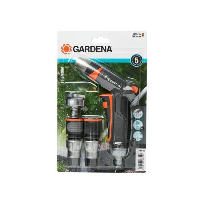 Gardena 18298-20 Premium KIT_ di Collegamento con Lancia di Lavaggio Elementi di Collegamento per Tubi