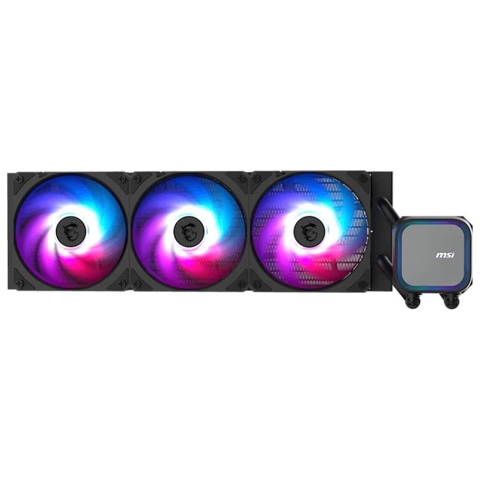 MSI 306-7ZWDA11-L80 MAG CORELIQUID A13 360 Dissipatore AIO a Liquido per CPU 360 mm 3 Ventole Rifle Bearing ARGB Gen2 colore Nero