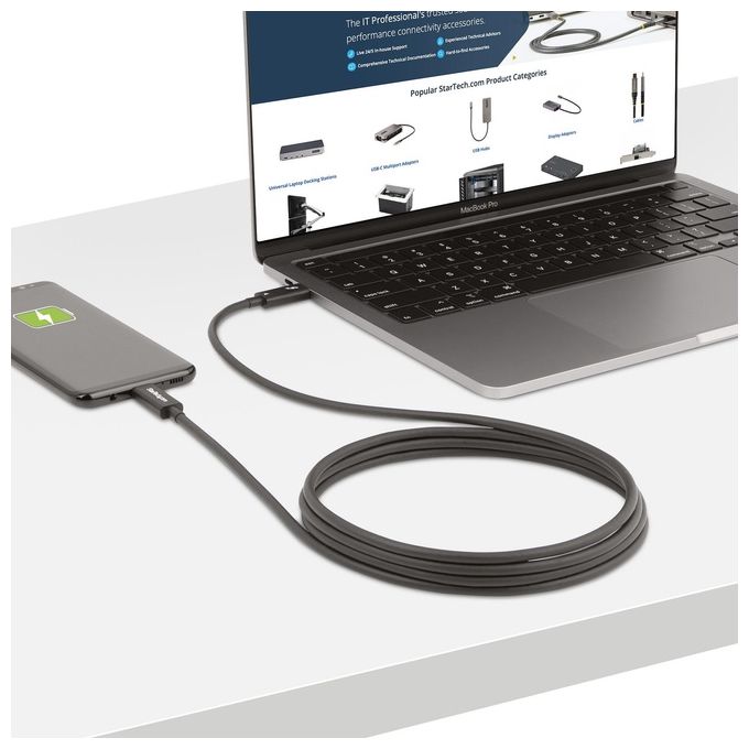 StarTech.com A40G2MB-TB4-CABLE Cavo Thunderbolt 2mt 40 Gbit-s Nero