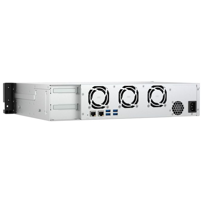 QNAP TS-855EU-8G TS-855eU NAS Rack 2U Intel Atom C5125 8 Core 8 GB DDR4 2 porte 2,5GbE colore Nero