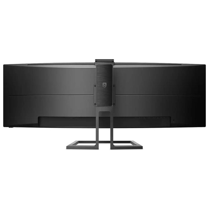 Philips Monitor Curvo 49'', 499P9H, Gaming Superwide 32:9, risoluzione 5120*1440, Adaptive Sync, HDR 400, Multiview con KVM Switch integrato, Docking station USB-C, Microfono, Low Blue, Vesa, Nero