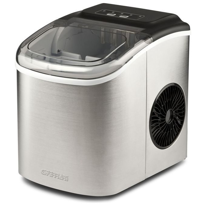 G3 Ferrari G20139 ARTIKO Fabbricatore di Ghiaccio Portatile 12 Kg 24h 1400 Cubetti 2 Misure colore Nero Acciaio inox