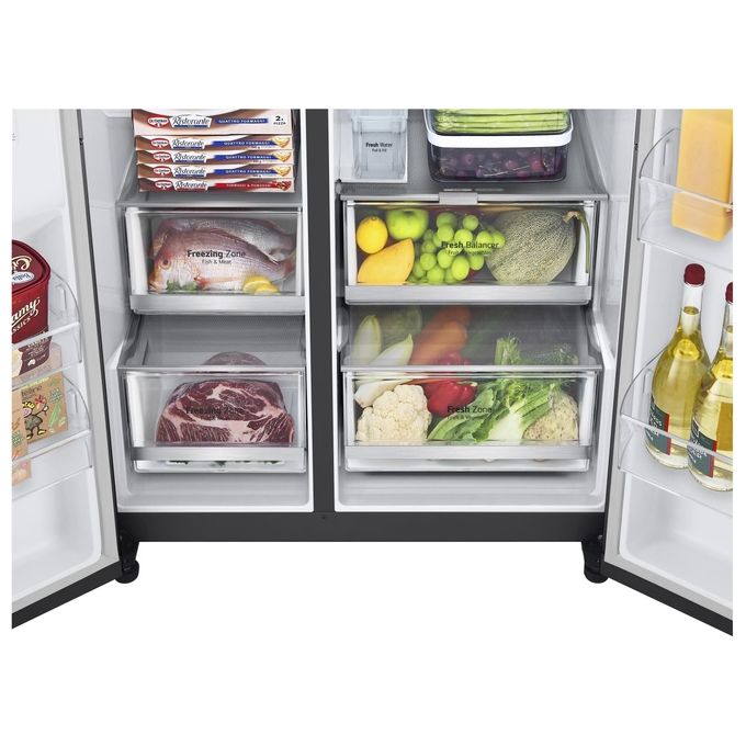 LG GSGV81EPLL InstaView Frigorifero Side by Side 635 L 179 cm Classe E 36 dB Total No Frost Wi-Fi Dispenser colore Nero