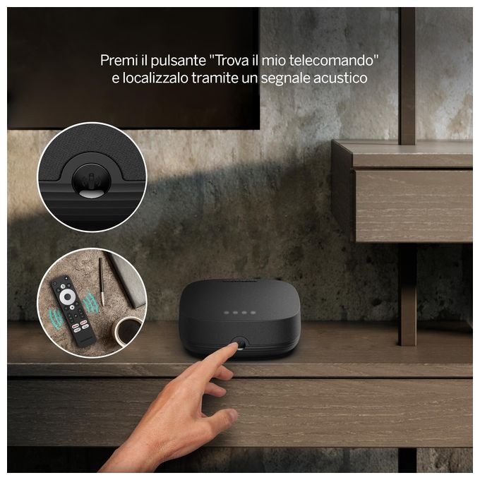 Thomson BOX PLUS 270G Streaming Box 4K Ultra HD Google TV Android 12 3GB 32GB Wi-Fi Dolby Vision colore Grigio
