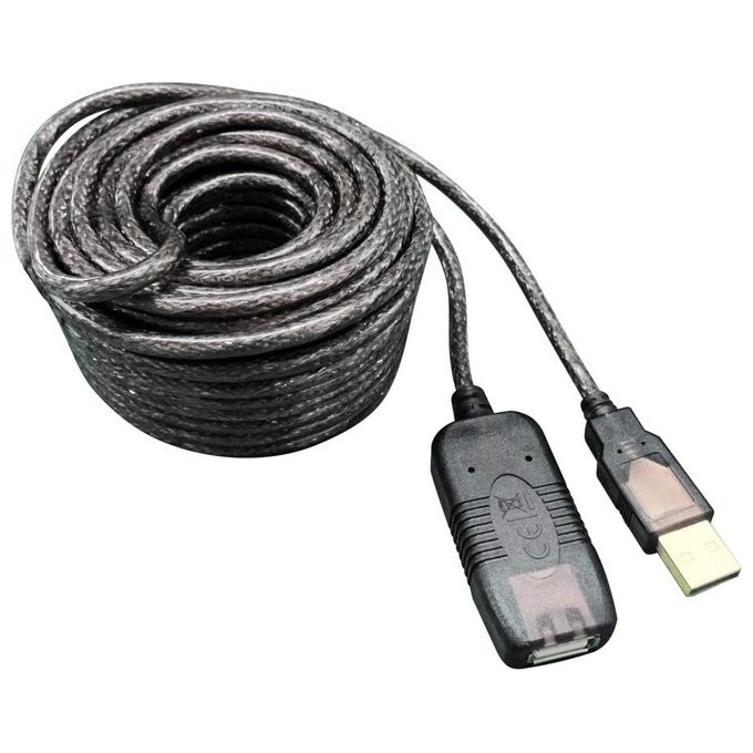 Techly Cavo Prolunga Attivo Usb 2.0 Hi-Speed 10mt