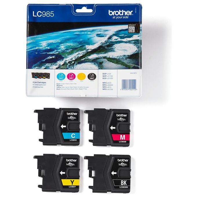 Brother LC-985 CMYB Multicolore DCP-J315W Inkjet - getto dinchiostro Cartuccia originale
