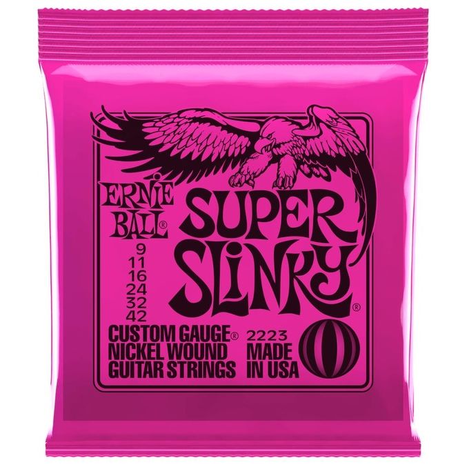 Ernie Ball Super Slinky Banjo Acciaio Elettrico 6 Pezzi