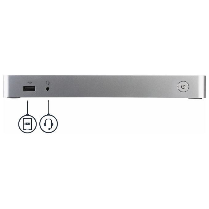StarTech.com MST30C2HHPDU Docking Station USB-C per Doppio Monitor con Power Delivery 60 W USB 3.1 Gen 1 HDMI DVI Gigabit Ethernet colore Nero