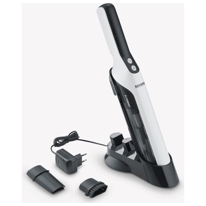 Severin HV7140 S'Power Aspirapolvere Senza Fili Senza Sacchetto 0,2 L Autonomia 30 min 120 W 79 dB colore Nero Bianco
