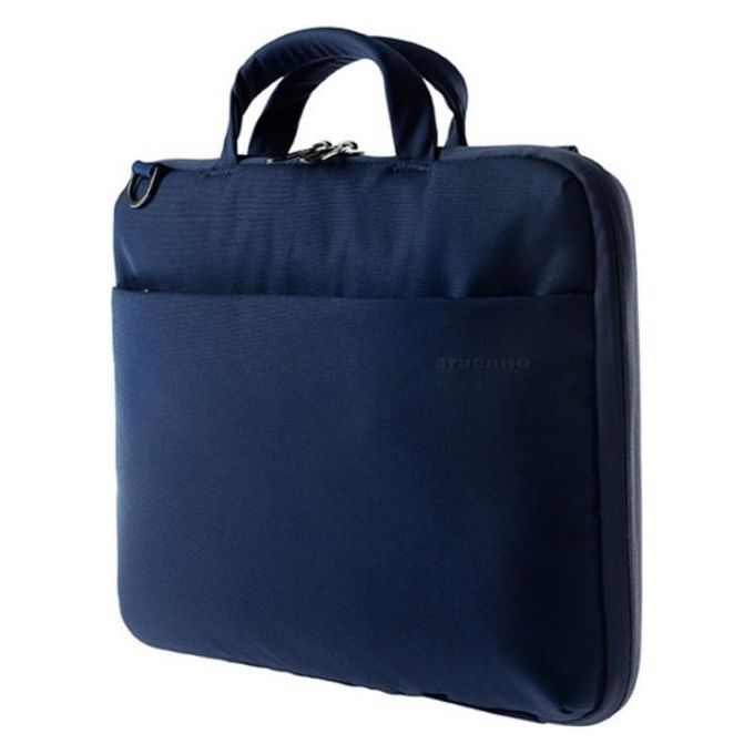 Tucano Darkolor Borsa Slim ed Iperprotettiva per Laptop 14'' Blu