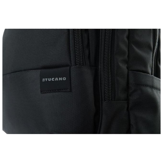 Tucano Zaino Stilo in Ecopelle per Macbook 15 e Laptop Fino a 17'' Nero