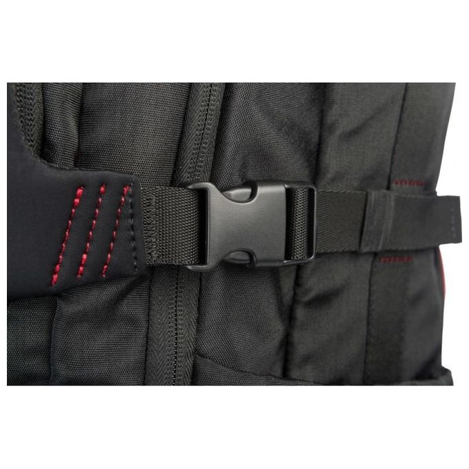 Tucano Zaino Gaming Multitasking Nylon e Neoprene con Cavo Usb Integrato e Tasca per Smartphone Nero