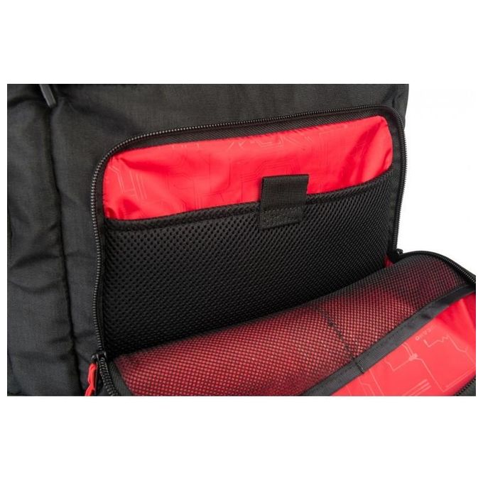 Tucano Zaino Gaming Multitasking Nylon e Neoprene con Cavo Usb Integrato e Tasca per Smartphone Nero