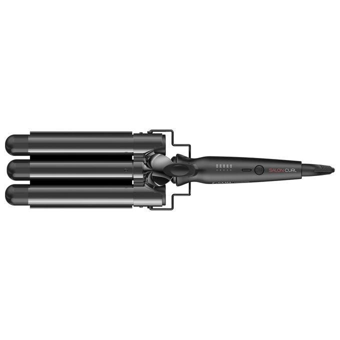 GA.MA ITALY PROFESSIONAL PC5006 SALON CURL Arricciacapelli Triferro 95 W Display LED Temperatura Regolabile 5 Livelli 140 220 C Cavo Girevole 3 m colore Nero e Argento