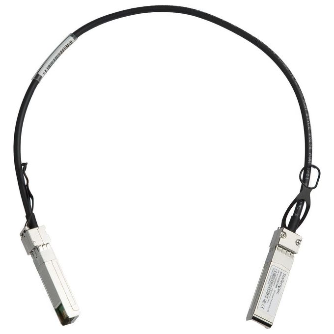 StarTech.com SFPH10GBC05M Cavo SFP+ DAC Passivo Twinax Compatibile Cisco SFP-H10GB-CU50CM 10 Gbps 0.5 m colore Nero