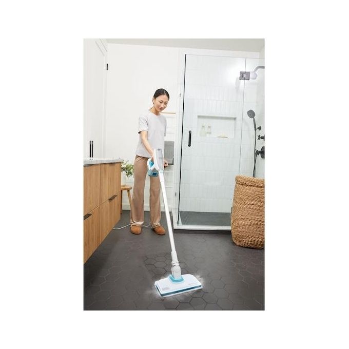 Black and Decker BHSM15FX08 Pulitore a Vapore Portatile 1500 W 0,5 L 8 Accessori riscaldamento 30 s colore Bianco
