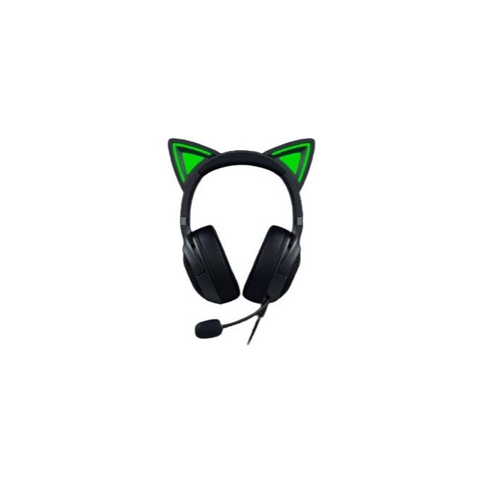 Razer RZ04-04730100-R3M1 Kraken Kitty V2 Auricolare Cablato A Padiglione Gaming con Microfono Staccabile e Illuminazione RGB 2 m colore Nero