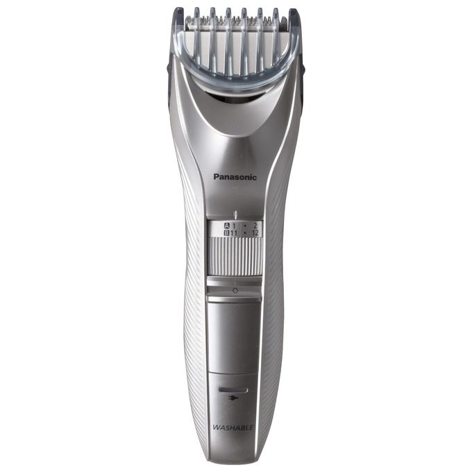 Panasonic ER-GC71-S503 Tagliacapelli Regolabarba Lavabile Taglio 1-20 mm 39 step Pettine 0,5 mm Ricarica 8 ore Autonomia 40 minuti Silver