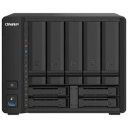 QNAP TS-932PX-4G TS-932PX NAS 9 baie SATA 6Gb-s 4 GB DDR4 espandibile a 16 GB processore quad-core 1 7 GHz 2 porte 10GbE SFP+ 2 porte 2 5GbE colore Nero