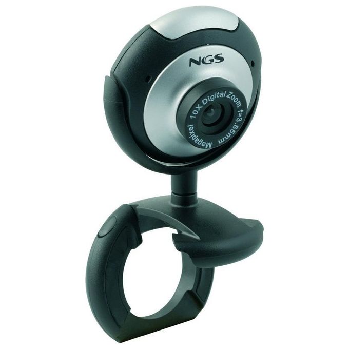 Ngs Webcam Con Sensore Cmos 300kpx Microfono Incorporato Zoom Face Tracking Usb 2.0