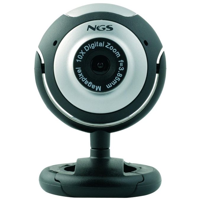 Ngs Webcam Con Sensore Cmos 300kpx Microfono Incorporato Zoom Face Tracking Usb 2.0
